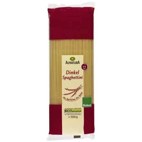 Bio Dinkel Spaghettini 500G 3 Bio Dinkel Spaghettini 500G