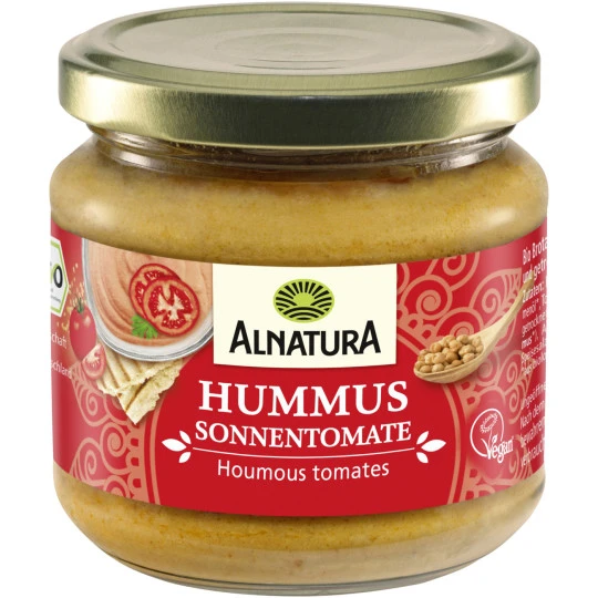 Bio Hummus Sonnentomate 180G 3 Bio Hummus Sonnentomate 180G