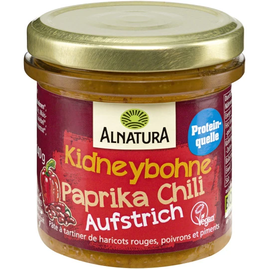 Bio Kidneybohne Paprika Chili Aufstrich 140G 3 Bio Kidneybohne Paprika Chili Aufstrich 140G