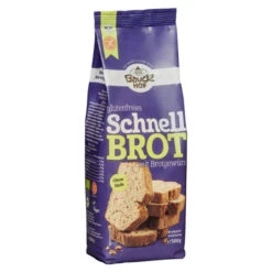 Bio Glutenfreies Schnellbrot Mit Brotgewürz Backmischung 500G