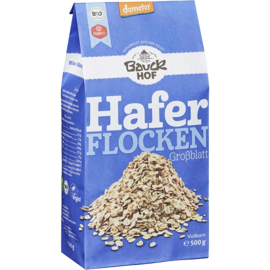 Demeter Bio Haferflocken Großblatt 500G 3 Demeter Bio Haferflocken Großblatt 500G