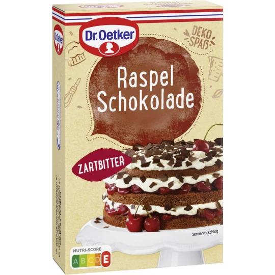 Dr. Oetker Raspel Schokolade Zartbitter 100G 2 Dr. Oetker Raspel Schokolade Zartbitter 100G