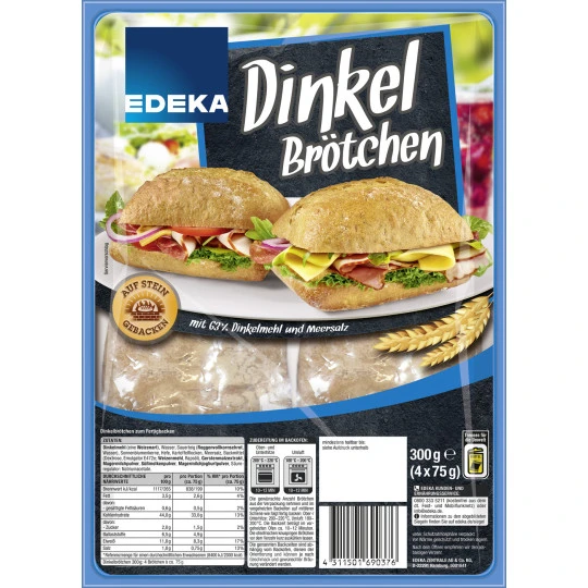 Dinkelbrötchen 4ST 300G 3 Dinkelbrötchen 4ST 300G