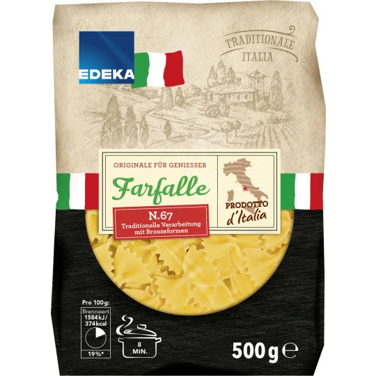 Italia Nudeln Farfalle 500G 2 Italia Nudeln Farfalle 500G