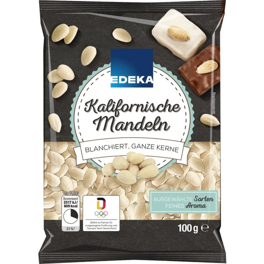 Kalifornische Mandeln Blanchiert, Ganze Kerne 100G 3 Kalifornische Mandeln Blanchiert, Ganze Kerne 100G