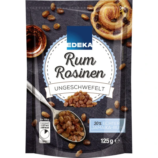 Rum Rosinen Ungeschwefelt 125G 3 Rum Rosinen Ungeschwefelt 125G