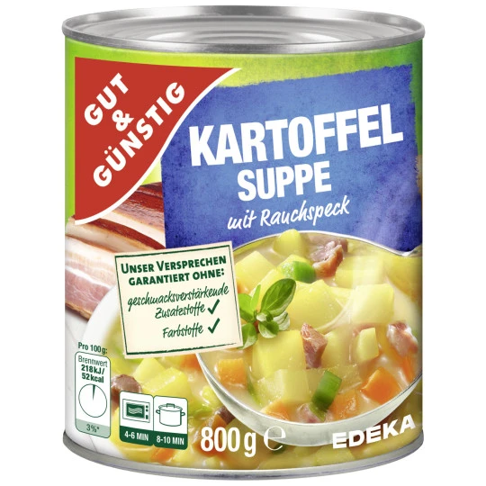 & Günstig Kartoffelsuppe 800G 3 & Günstig Kartoffelsuppe 800G
