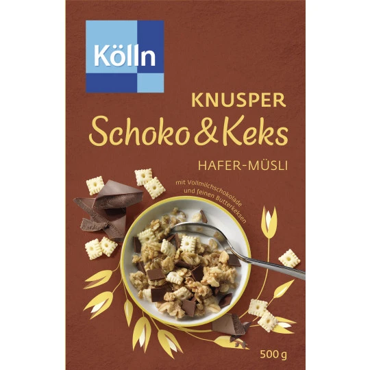 Müsli Knusper Schoko & Keks 500G 3 Müsli Knusper Schoko & Keks 500G