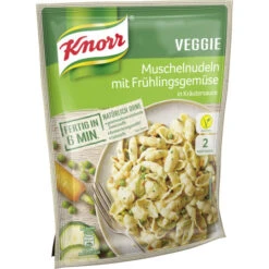 Knorr Veggie Muschelnudeln Mit Frühlingsgemüse In Kräutersauce 155G