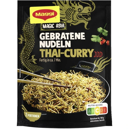 Magic Asia Gebratene Nudeln Thai Curry Scharf 130G 3 Magic Asia Gebratene Nudeln Thai Curry Scharf 130G