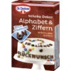 Dr. Oetker Schoko Dekor Alphabet & Ziffern 58G 1 Dr. Oetker Schoko Dekor Alphabet & Ziffern 58G -Lebensmittelserie Geschäft oeschoko abc uziff58g